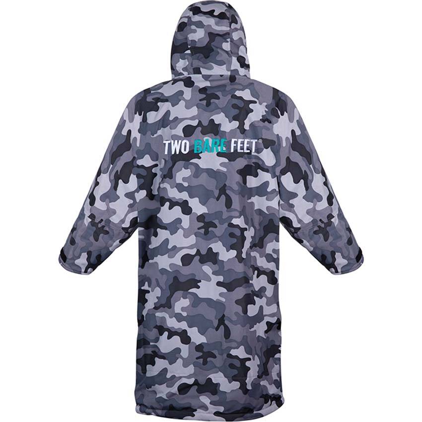 Two Bare Feet Adult Weatherproof Changing Robe - Camo/Teal