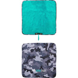 Two Bare Feet Adult Weatherproof Changing Robe - Camo/Teal
