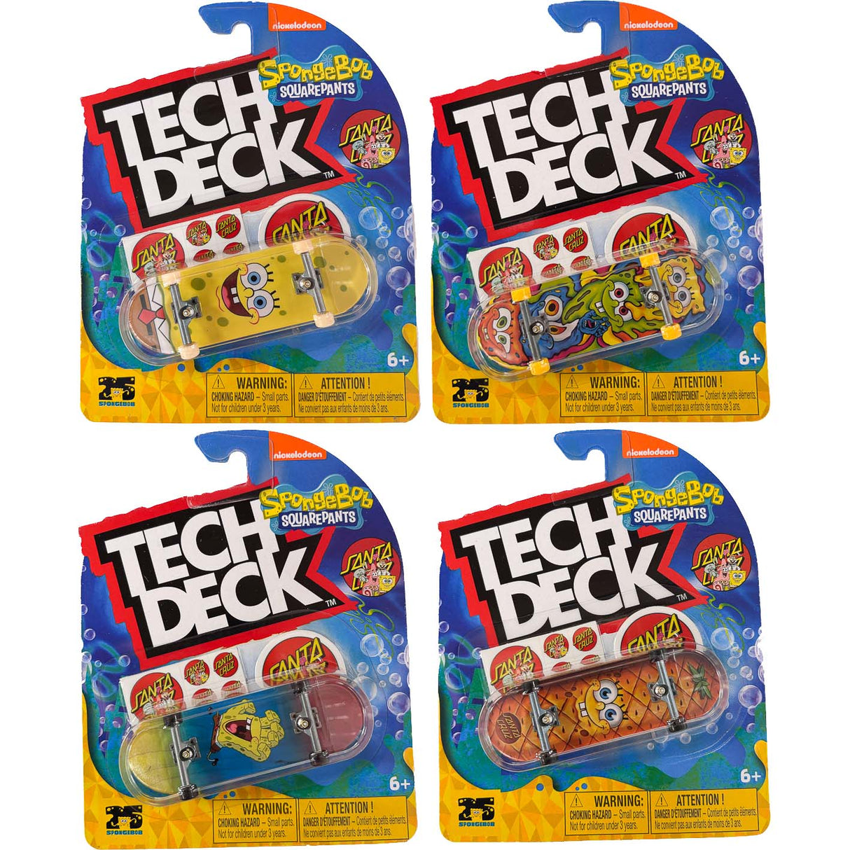 Tech Deck Santa Cruz x Spongebob Fingerboard - Random