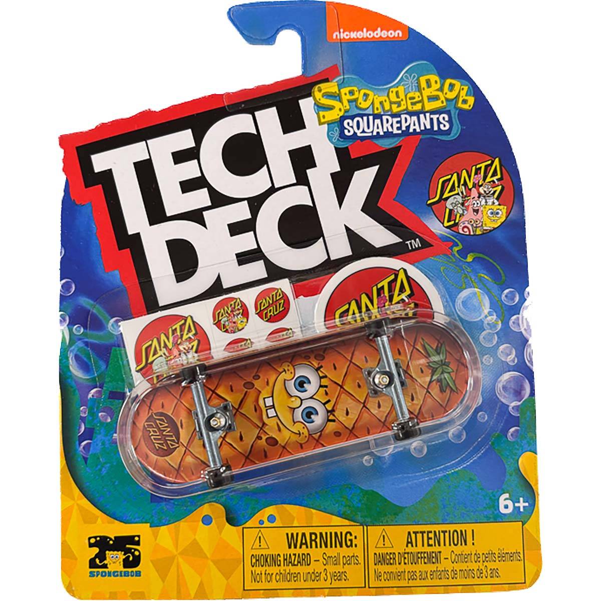 Tech Deck Santa Cruz x Spongebob Fingerboard - Random