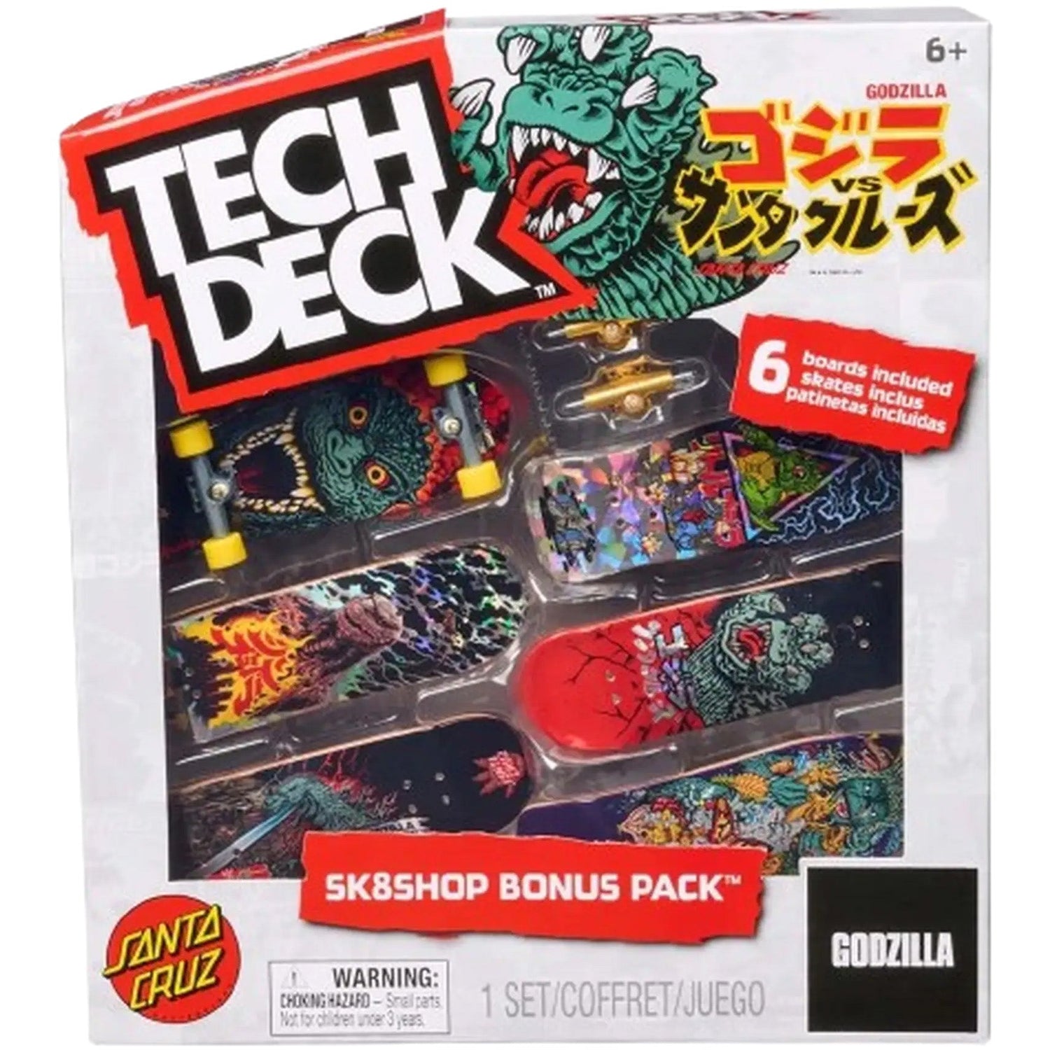 Tech Deck Godzilla Sk8shop Bonus Pack Fingerboards
