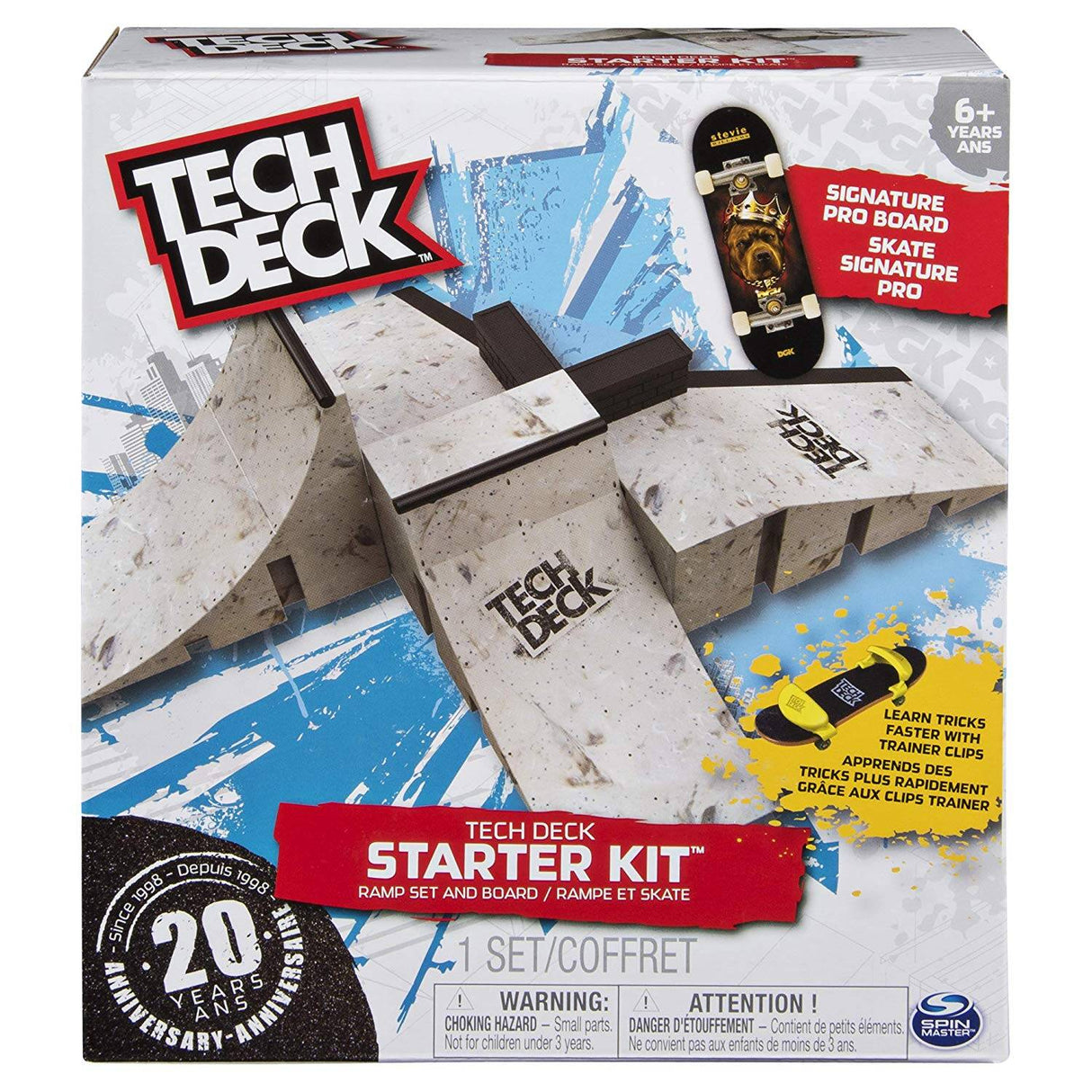 Tech Deck Fingerboard Starter Kit Ramp Set and Board