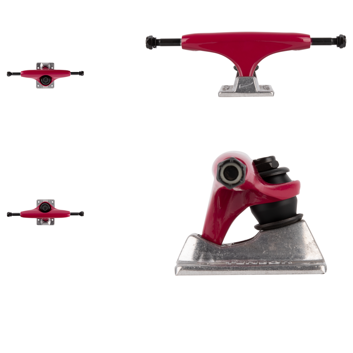 Tensor Alloys Skateboard Trucks - Crimson/Raw 5"
