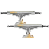 Tensor Alum Stencil Mirror Skateboard Trucks - Raw/Gold Fade 5.5"