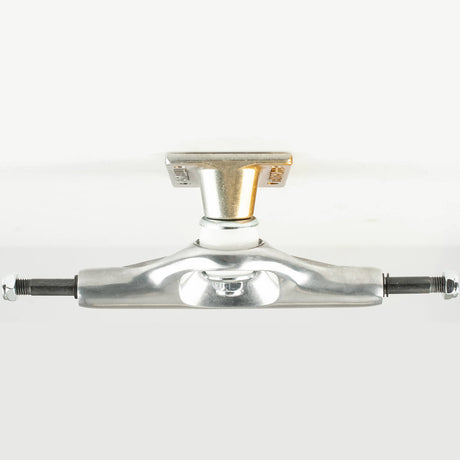 Tensor Alum Stencil Mirror Skateboard Trucks - Raw/Gold Fade 5.25"