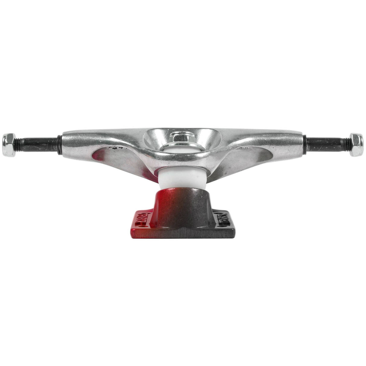 Tensor Alum Lo Skateboard Trucks - Raw/Red Fade 5.25''