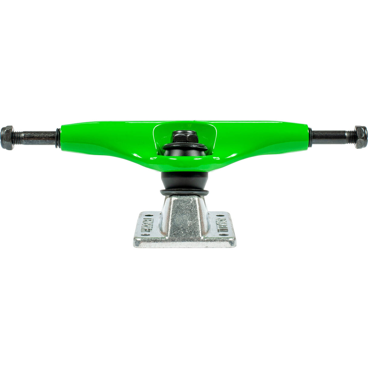 Tensor Alloys Skateboard Trucks - Green/Raw 5.5"