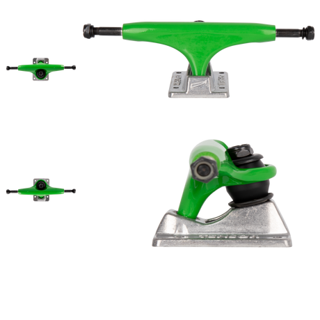 Tensor Alloys Skateboard Trucks - Green/Raw 5.25"