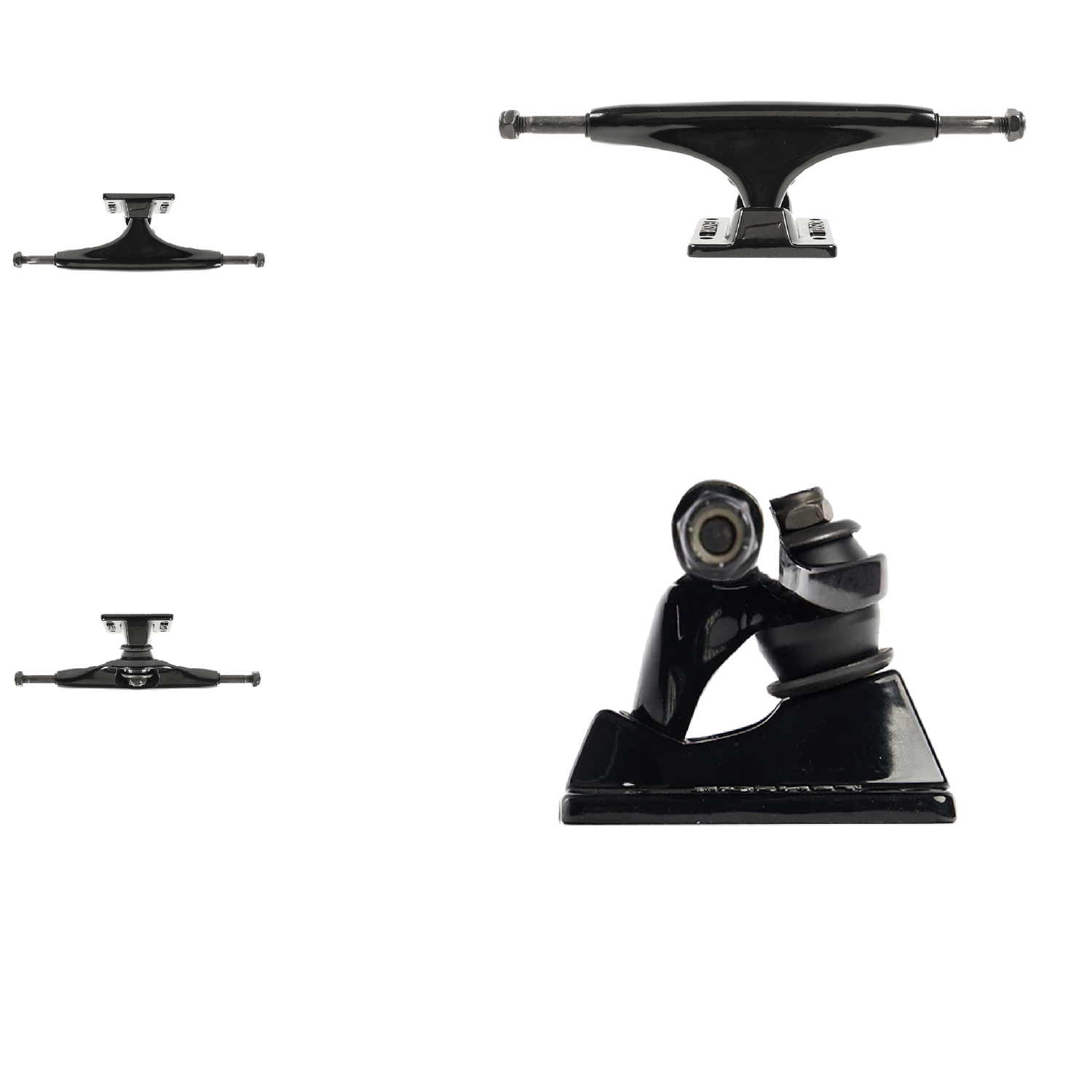 Tensor Alloy Skateboard Trucks - Black/Black 5.5"