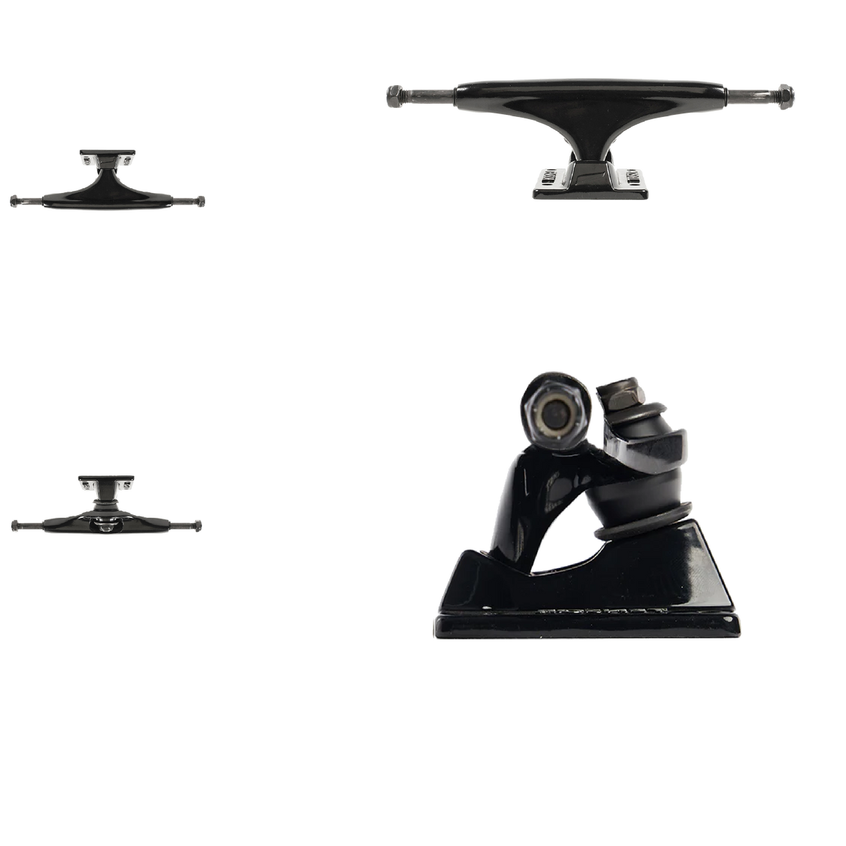 Tensor Alloy Skateboard Trucks - Black/Black 5"