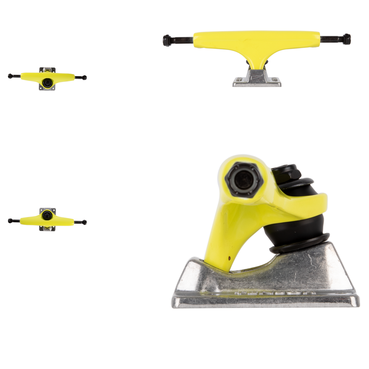 Tensor Alloys Skateboard Trucks - Safety Yellow/Raw 5.5''