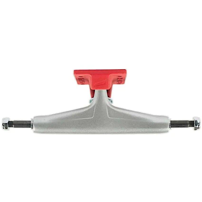 Tensor Mag Light Reflect Skateboard Trucks - Silver/Red 5.5''