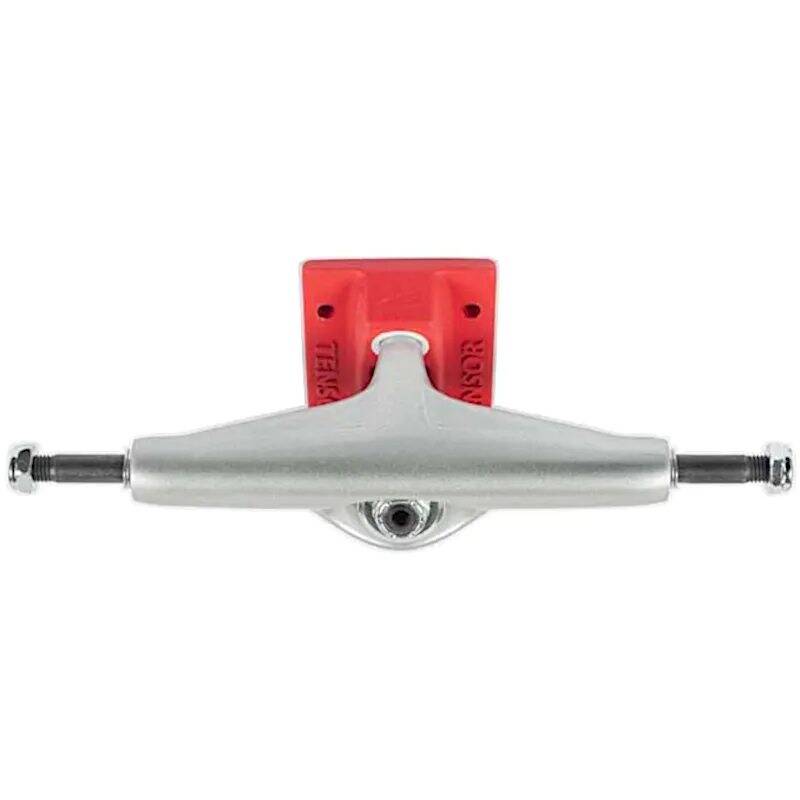 Tensor Mag Light Reflect Skateboard Trucks - Silver/Red 5.5''