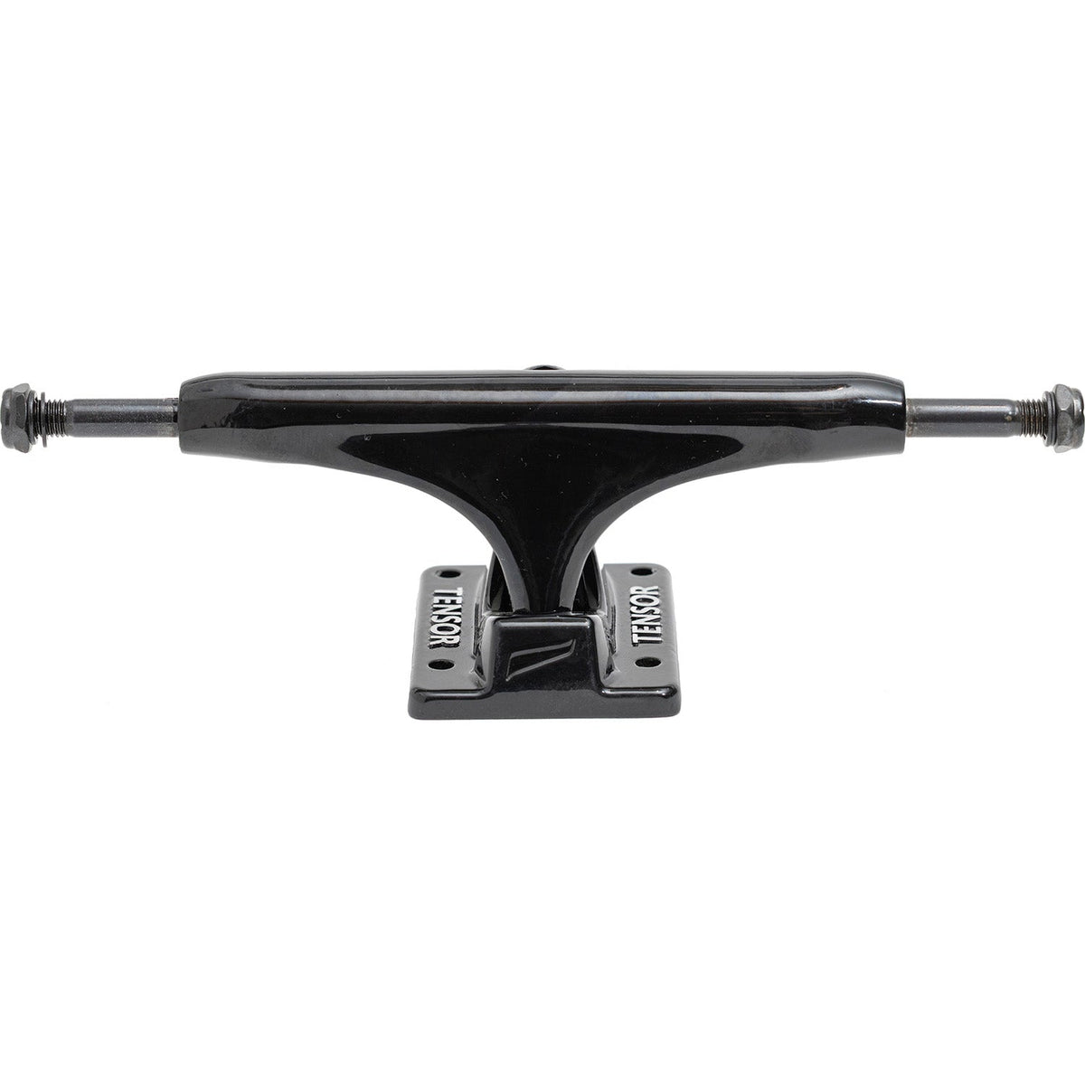 Tensor Inverted Kingpin Skateboard Trucks - Black/Silver 6"