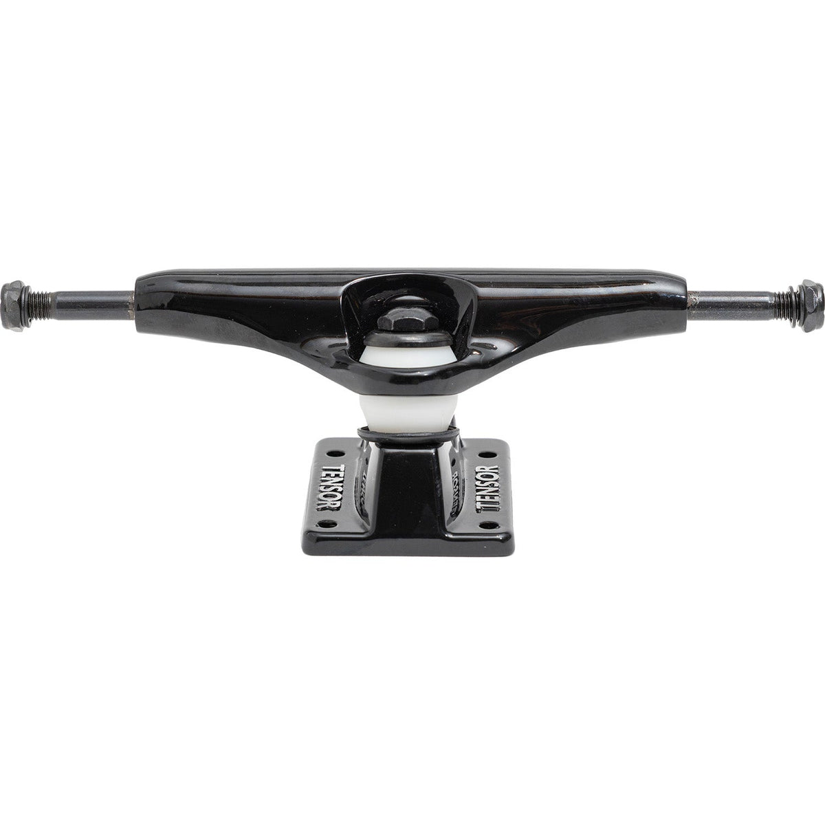 Tensor Inverted Kingpin Skateboard Trucks - Black/Silver 6"