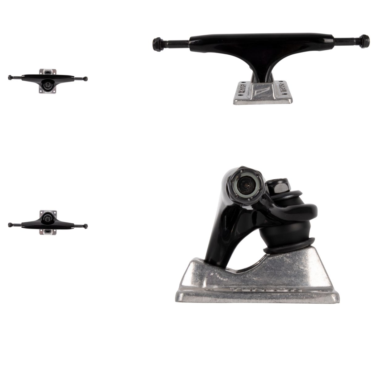Tensor Alloys Skateboard Trucks - Black/Raw 5.5"