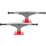 Tensor Alloys Skateboard Trucks - Raw/Red 5"