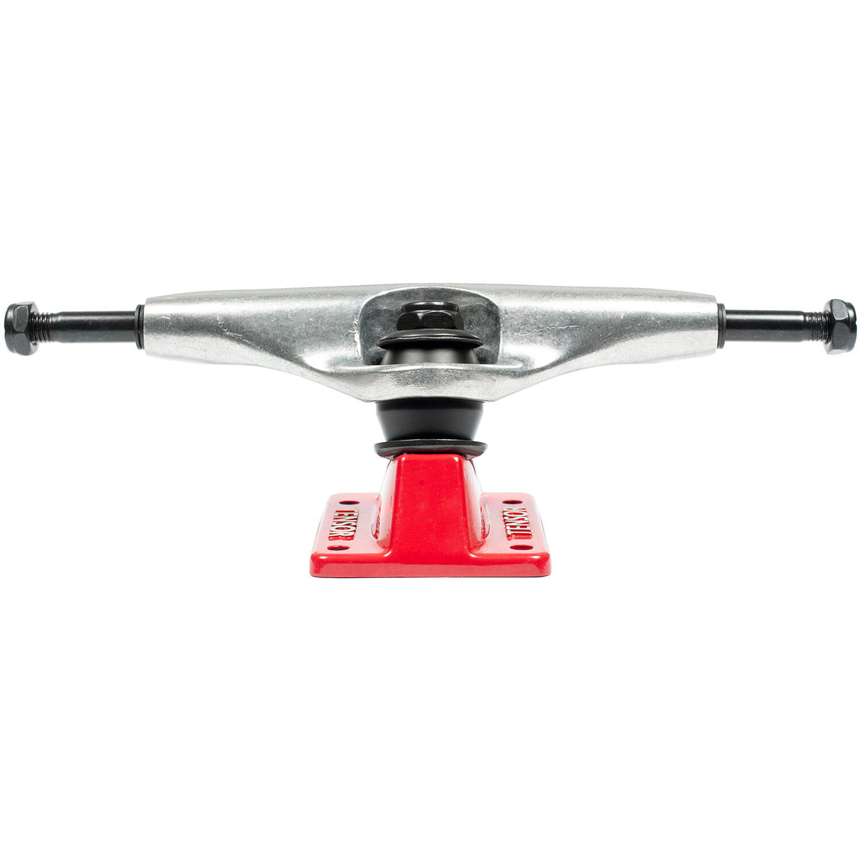 Tensor Alloys Skateboard Trucks - Raw/Red 5"