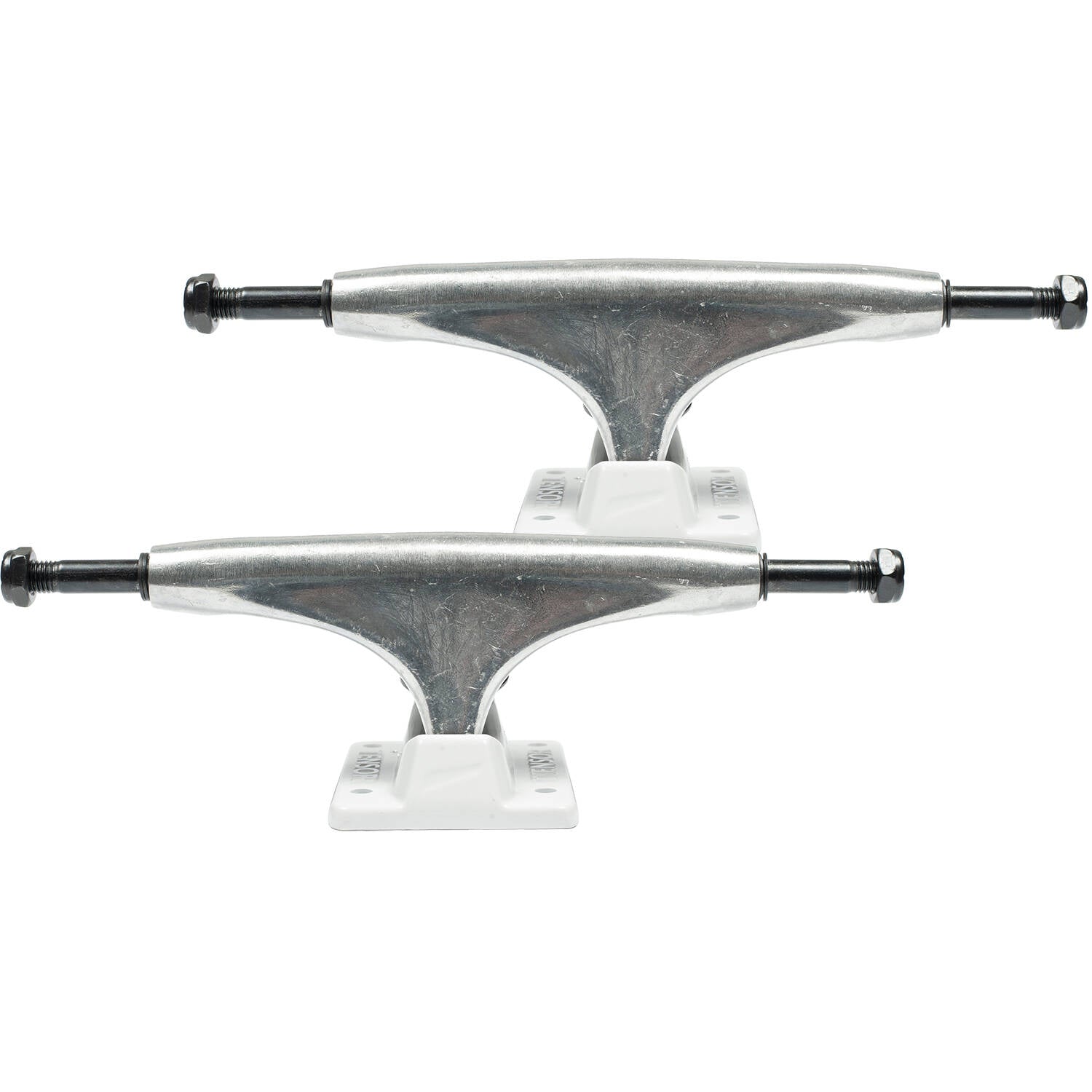 Tensor Alloys Skateboard Trucks - Raw/White 5.5"