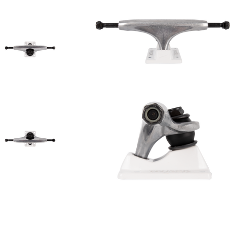 Tensor Alloys Skateboard Trucks - Raw/White 5"