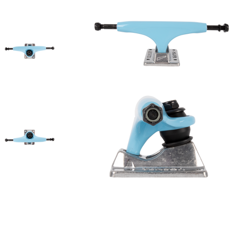 Tensor Alloys Skateboard Trucks - Clear/Sky/Raw 5.5"