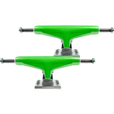 Tensor Mag Light Glossy Skateboard Trucks - Green/Gunmetal 5.5"