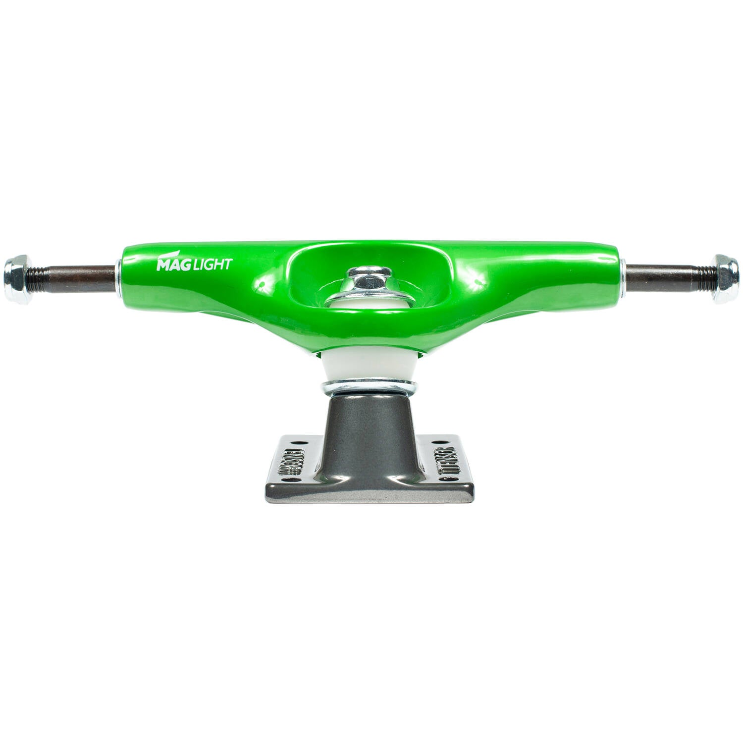 Tensor Mag Light Glossy Skateboard Trucks - Green/Gunmetal 5.25"