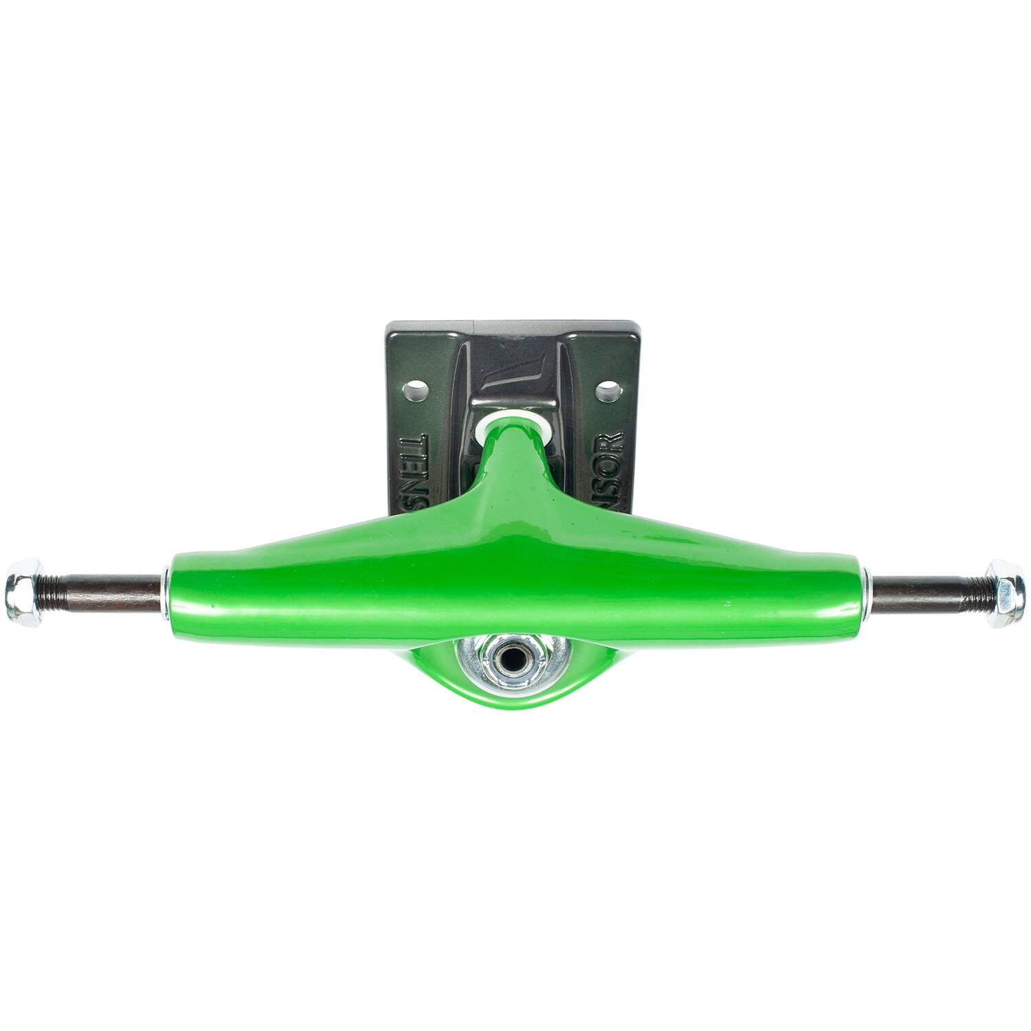 Tensor Mag Light Glossy Skateboard Trucks - Green/Gunmetal 5.25"