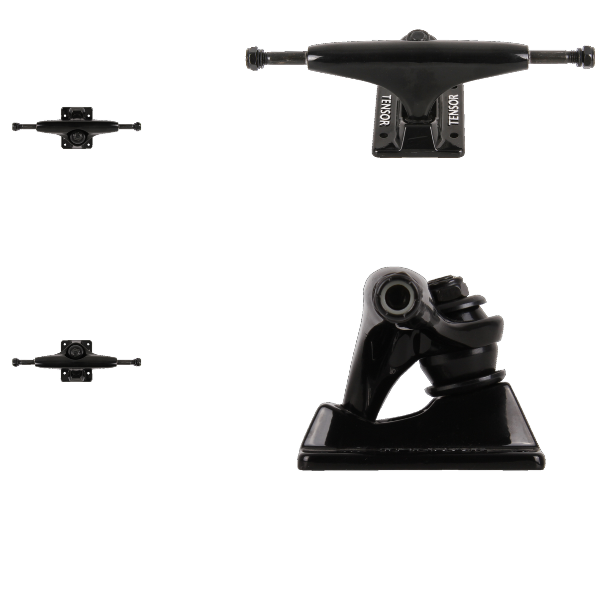 Tensor Alloys Skateboard Trucks - Black 5.5''