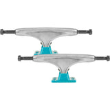 Tensor Alloys Skateboard Trucks - Raw/Aqua 5.25"