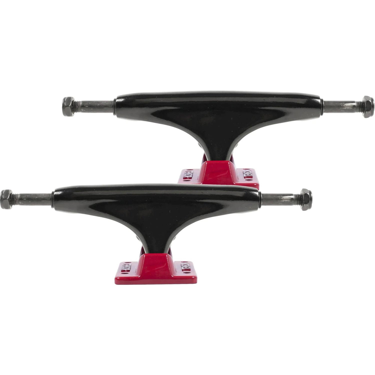 Tensor Alloys Skateboard Trucks - Black/Red 5.25''