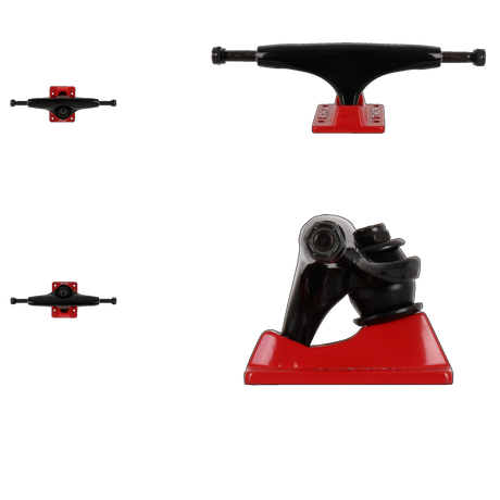 Tensor Alloys Skateboard Trucks - Black/Red 5.25''