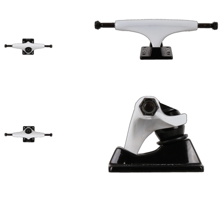 Tensor Alloys Skateboard Trucks - White/Black 5.25''