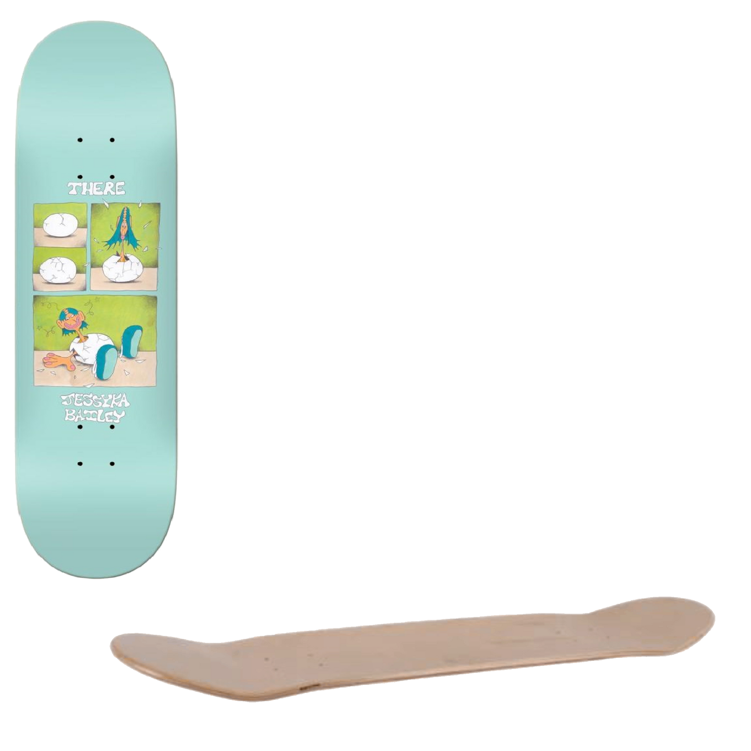 There Beginners Skateboard Deck - Jessyka 8.06"