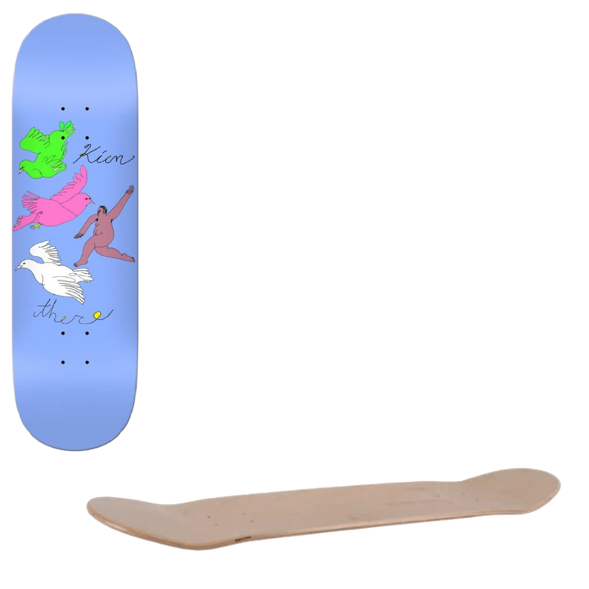 There Withering Away Skateboard Deck - Kien 8.25"