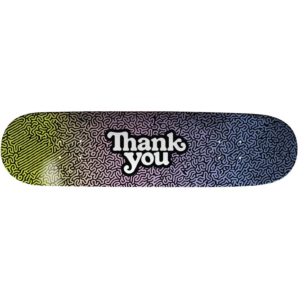 Thank You Amazing Logo Skateboard Deck - Multi 7.75"