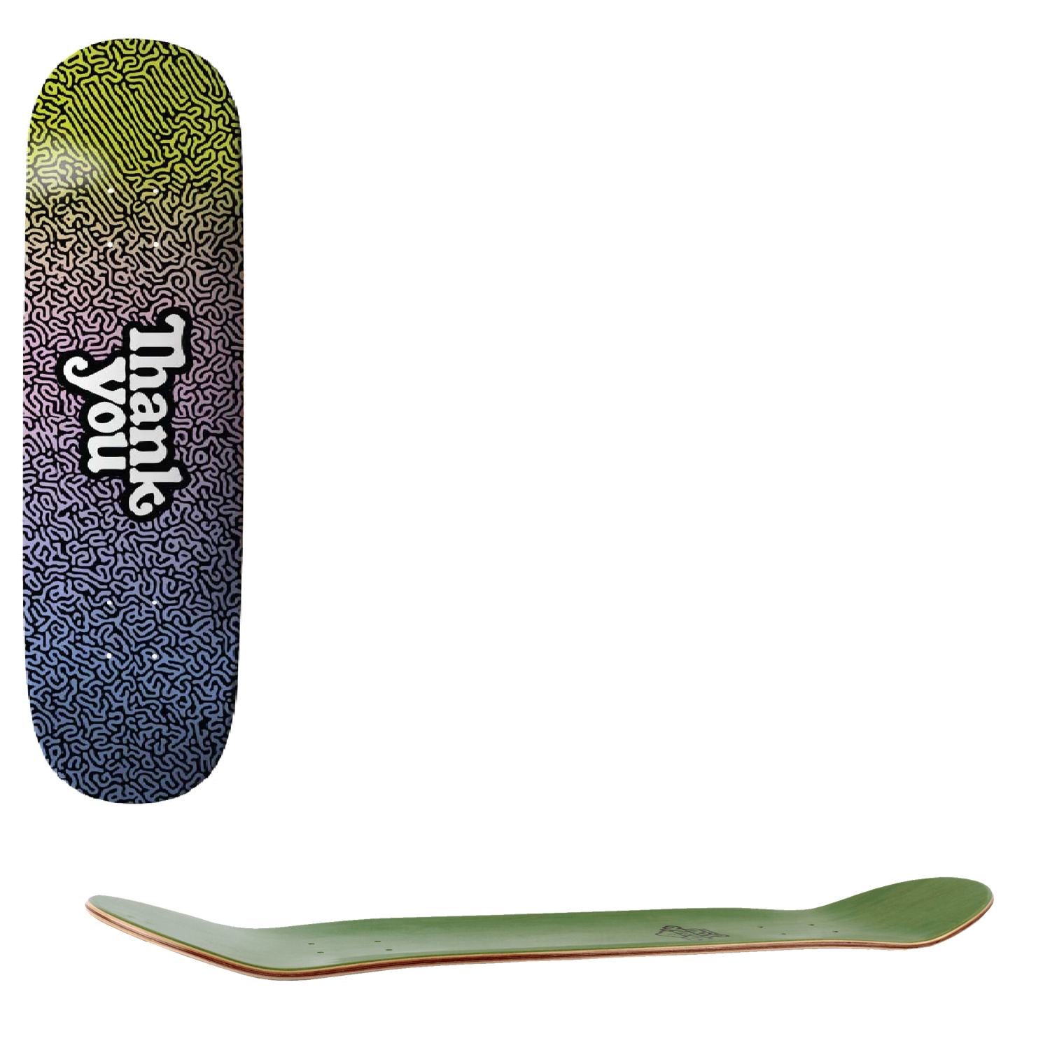 Thank You Amazing Logo Skateboard Deck - Multi 8.625"
