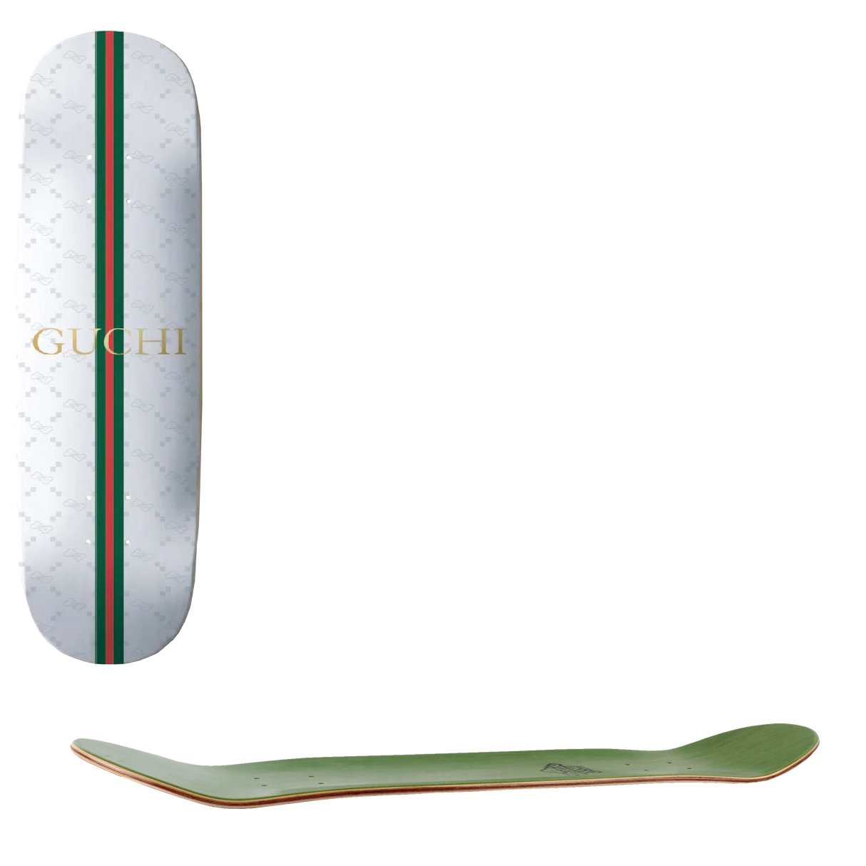 Thank You Guchi Print Skateboard Deck - Hamaguchi 8"
