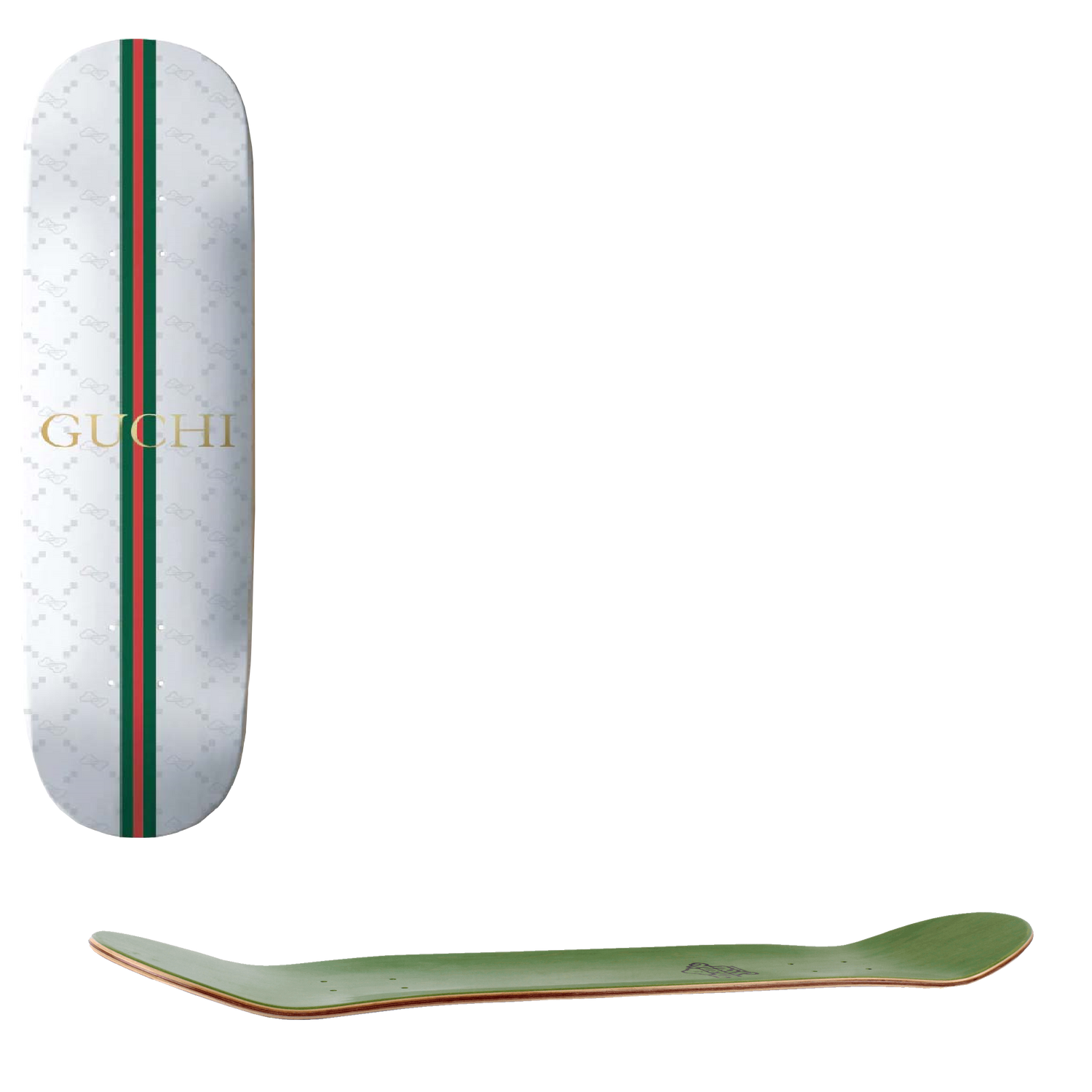 Thank You Guchi Print Skateboard Deck - Hamaguchi 8"