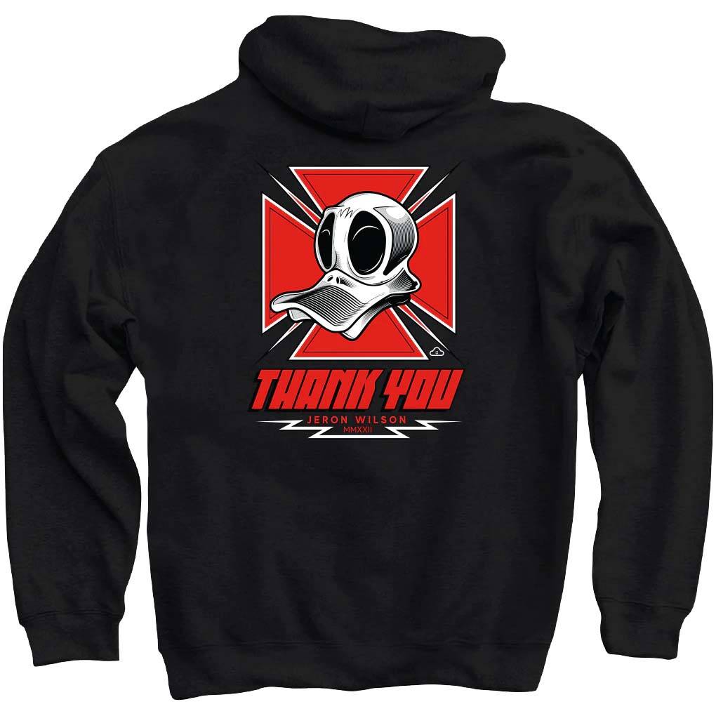 Thank You X Jeron Wilson Duck Shield Hoodie - Black