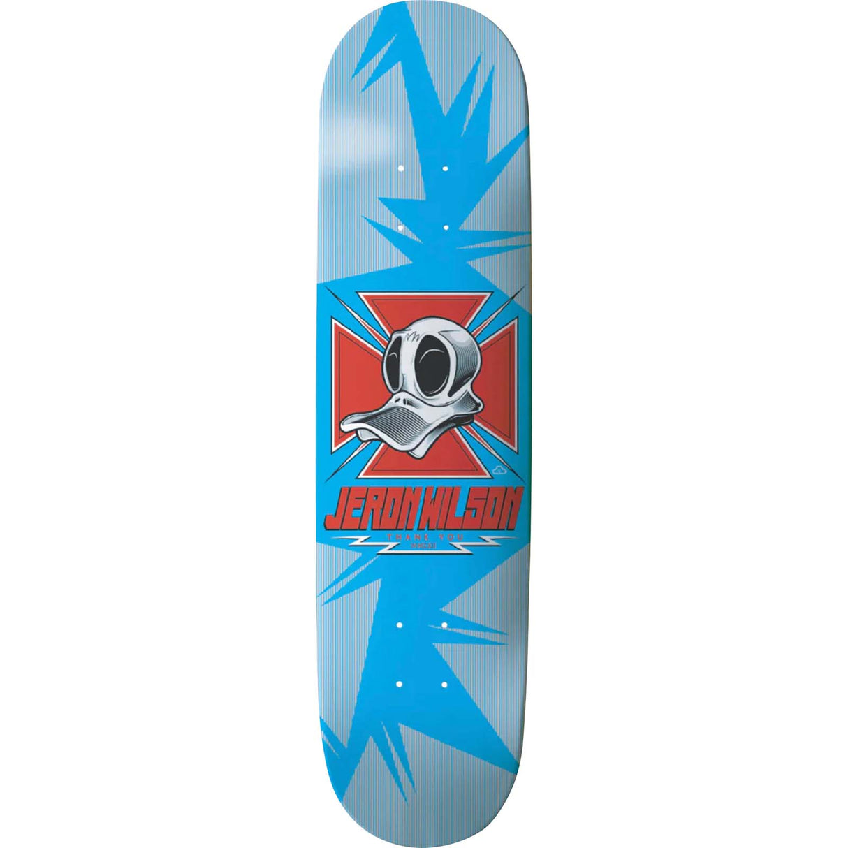 Thank You x Jeron Wilson Duck Skateboard Deck - Blue 8"