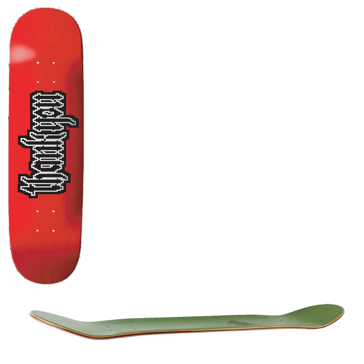 Thank You Gothic Sprite Skateboard Deck 8.25''