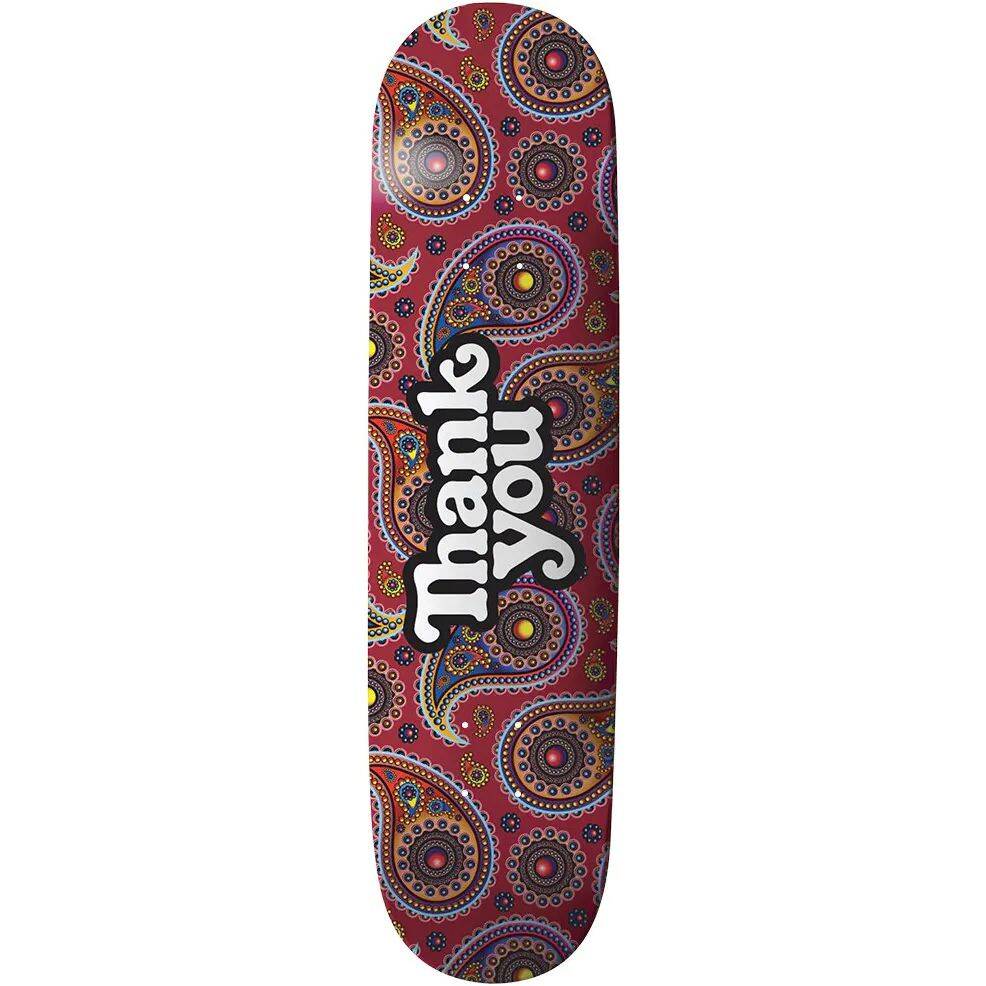 Thank You Paisley Skateboard Deck 8.25''