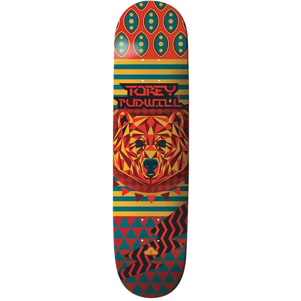 Thank You Torey Pudwill Geo Bear Skateboard Deck 8.25''