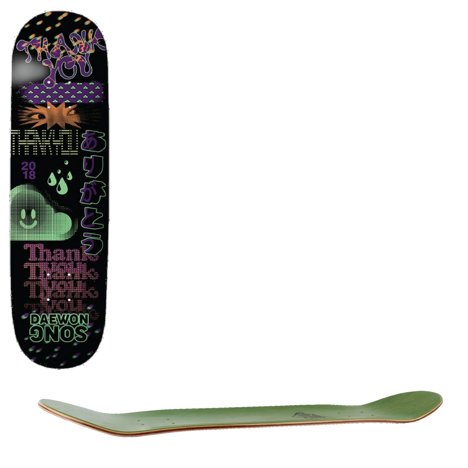 Thank You Daewon Song Fly Skateboard Deck 8.0''