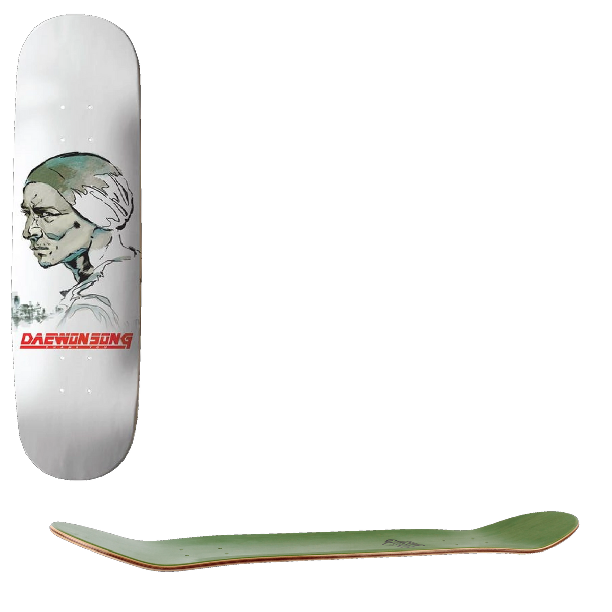 Thank You Daewon Song Solid Skateboard Deck 7.75''