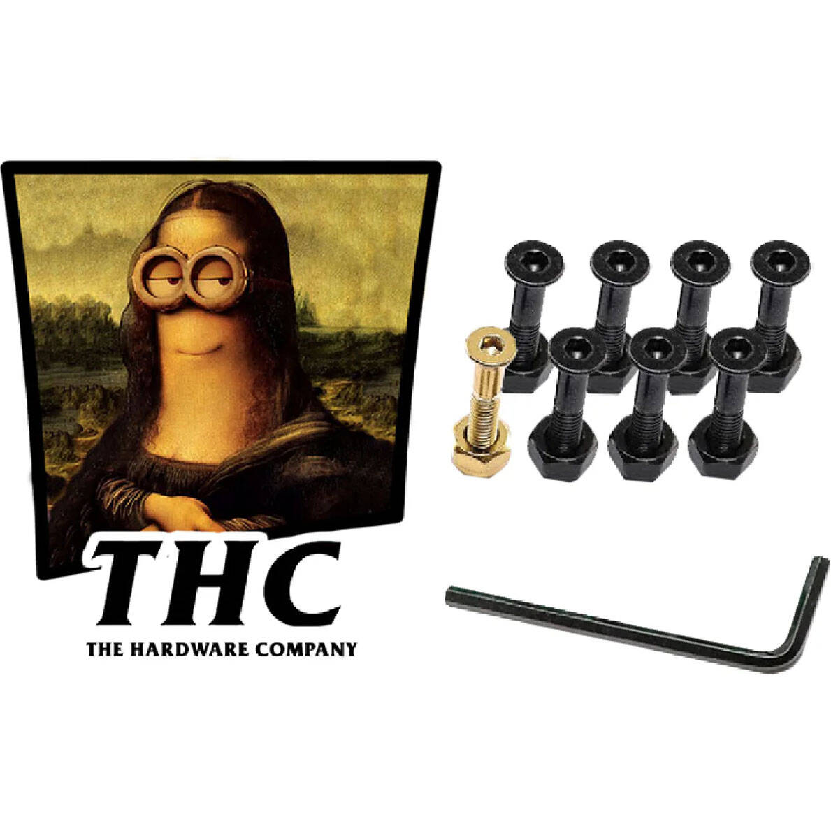 THC Minionlisa 1" Skateboard Truck Bolts