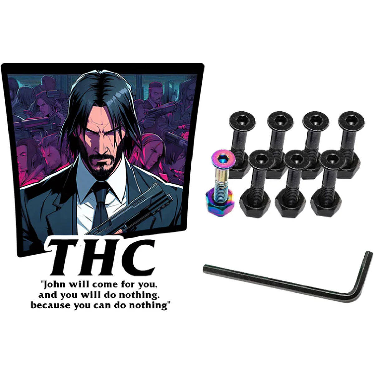 THC Wick 1" Skateboard Truck Bolts