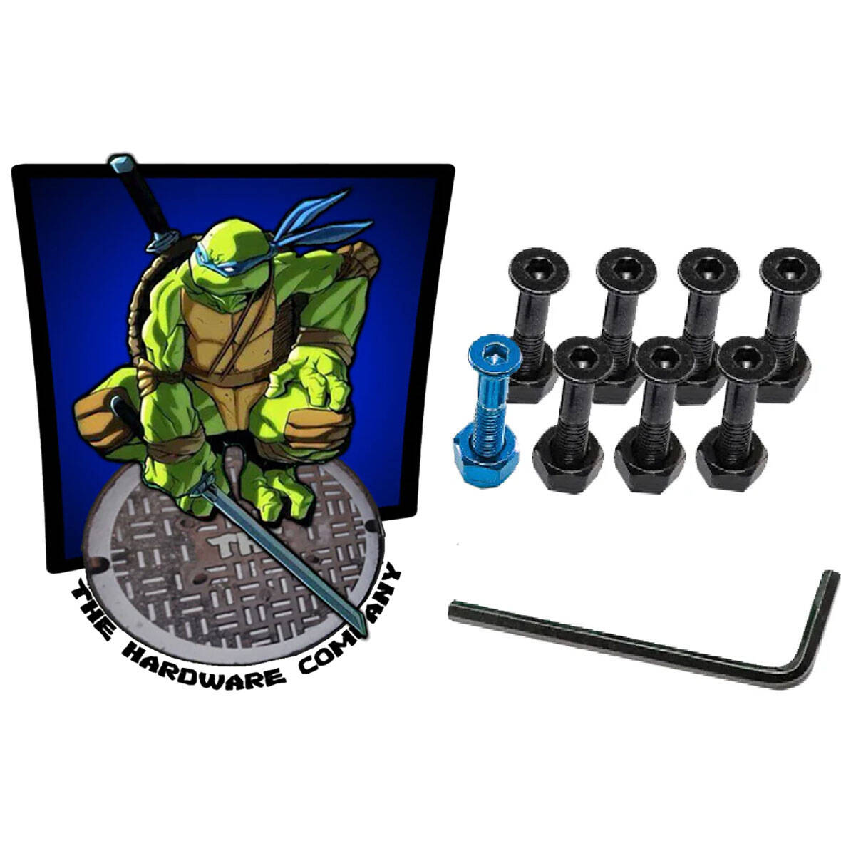 THC Turtles 1" Skateboard Truck Bolts - Leo
