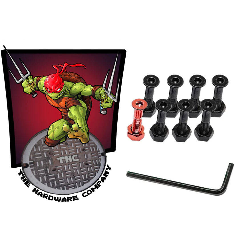 THC Turtles 1" Skateboard Truck Bolts - Raph